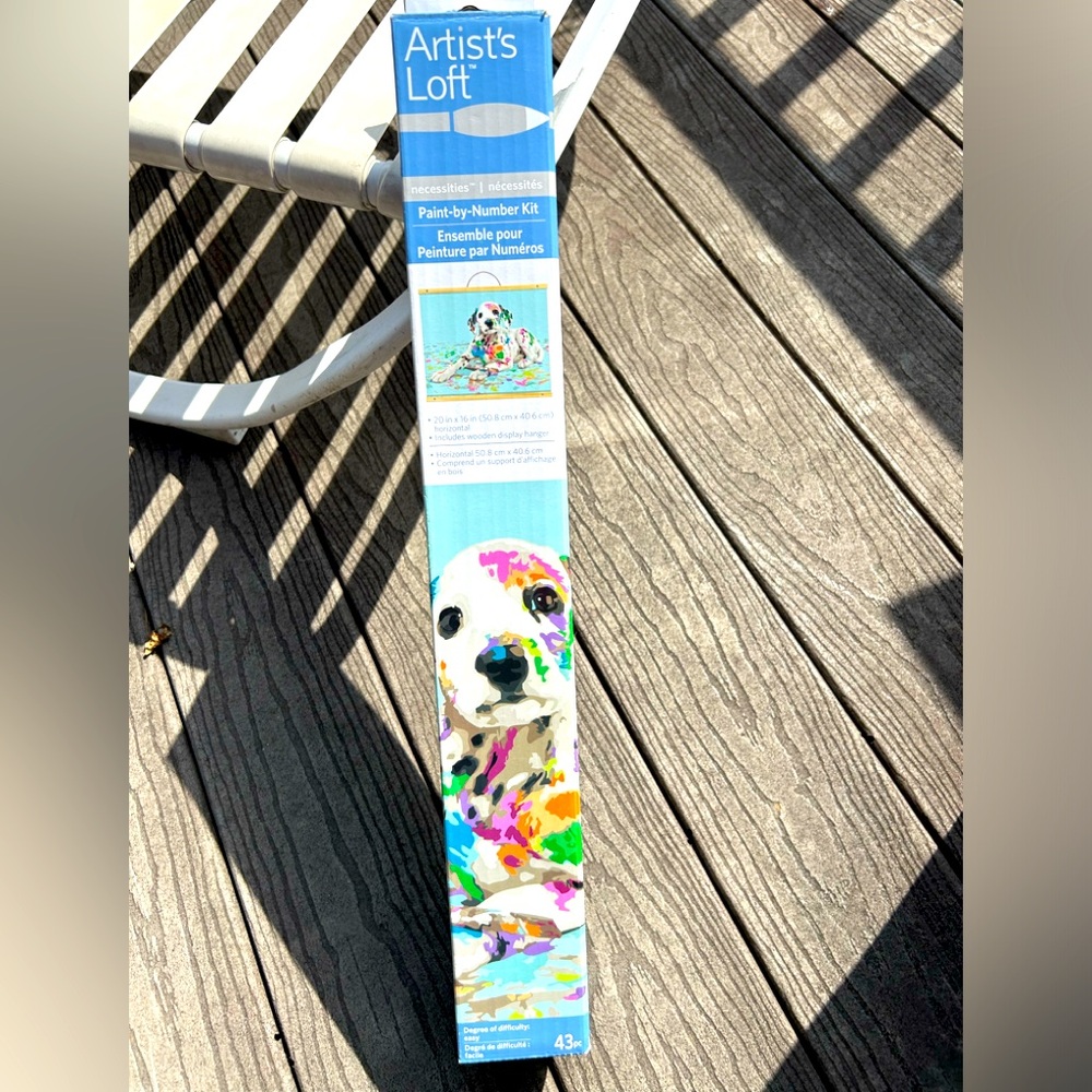 Love to Paint? Look no further. NEW Artist’s Loft Dalmatian Paint by Number Kit.